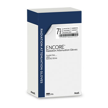 Gloves Exam Latex Radiation Reducing Glove ENCORE® Size 7.5 Sterile Pair with Bismuth Extended Cuff Length Fully Textured Light Brown Not Chemo Approved (1 PR/PK, 5 PK/CS) by Ansell Healthcare Products LLC  ID 20873075